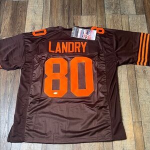 NFL Cleveland Browns #80 Landry signed jersey